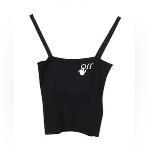 Off-White Black Camisole with White Logo